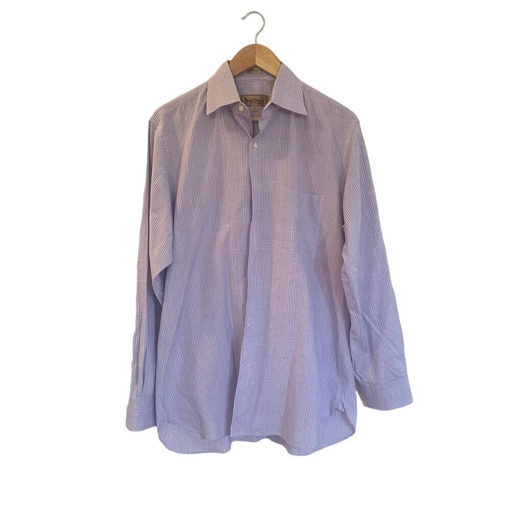 Paul Stuart Cooper Plaid Button Down shirt sz M